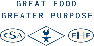 GREAT FOOD GREATER PURPOSE